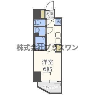 ララプレイス阿波座駅前フェリオ(1K/4階)の間取り写真