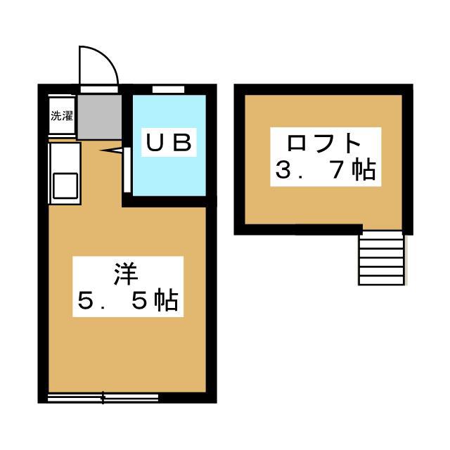 ふくい一番館(ワンルーム/2階)の間取り写真