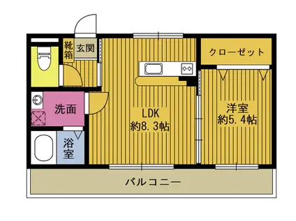 システムハウス(1LDK/3階)の間取り写真