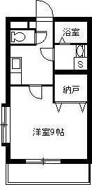 エアリアル坂之上(1K/2階)の間取り写真