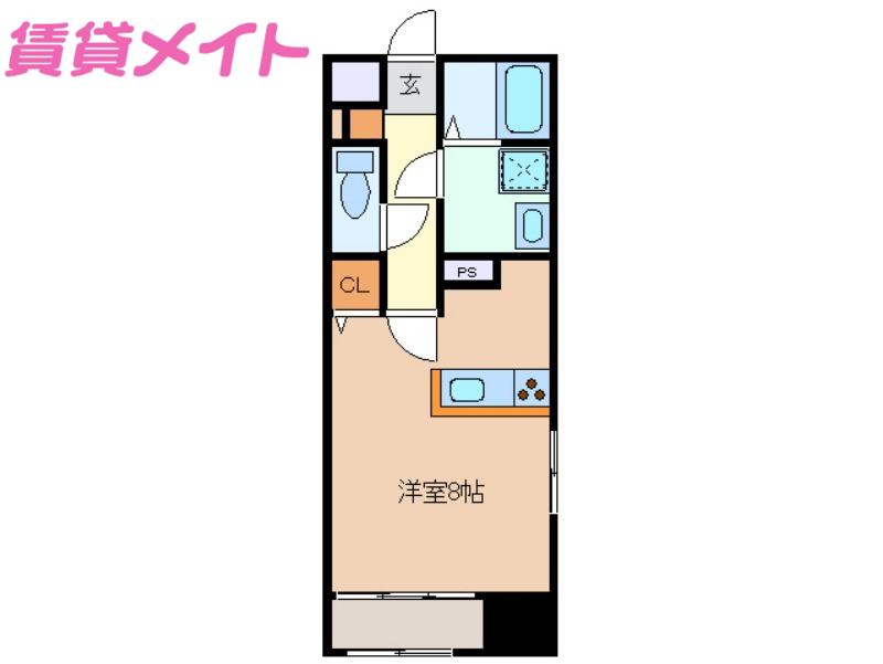 ファイン(ワンルーム/1階)の間取り写真