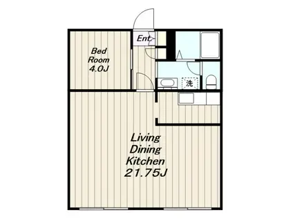 サンハイム古木(1LDK/1階)の間取り写真