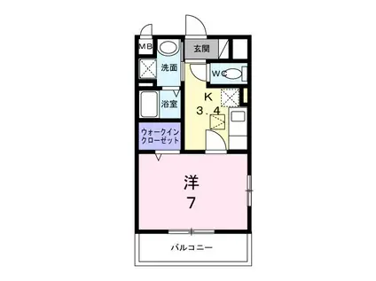 リッシュ(1K/3階)の間取り写真
