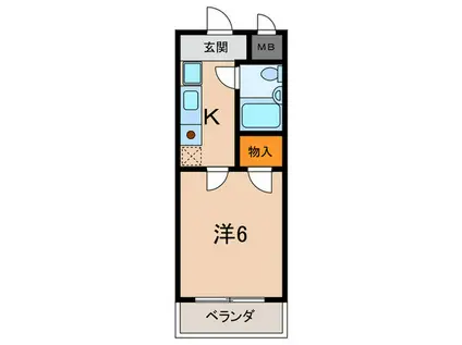 NEW LIFE(1K/3階)の間取り写真