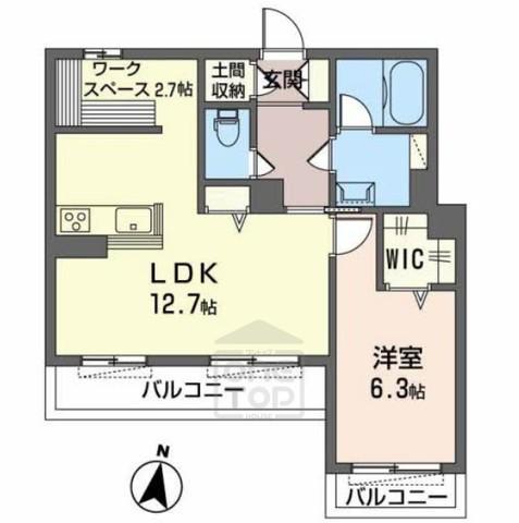 ＪＲ東海道本線 茨木駅 徒歩9分 3階建 築4年(1LDK/3階)の間取り写真