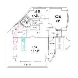 NKビル(4DK/4階)の間取り写真