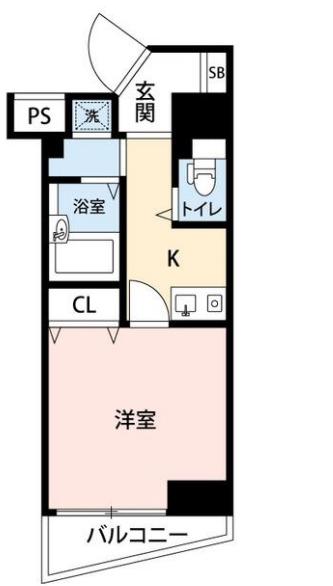 マイナビステイミライ本郷三丁目(1K/2階)の間取り写真