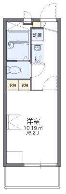 レオパレス横浜北(1K/2階)の間取り写真