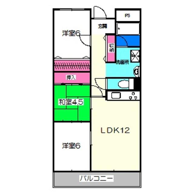 アーバンコート中もず(3LDK/3階)の間取り写真
