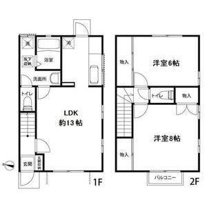 アメニティー100(2LDK/1階)の間取り写真