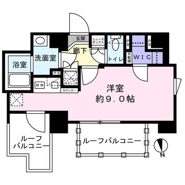 ミライズ早稲田レジデンス(1K/8階)の間取り写真