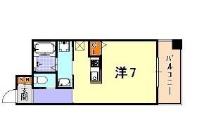 ARK TAMATANI BLD(ワンルーム/3階)の間取り写真