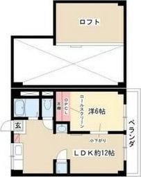 シーズンコート上小田井西I(1LDK/2階)の間取り写真