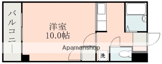 シェソワ(1K/6階)の間取り写真