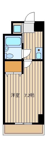 ビエラコート桜台(1K/6階)の間取り写真