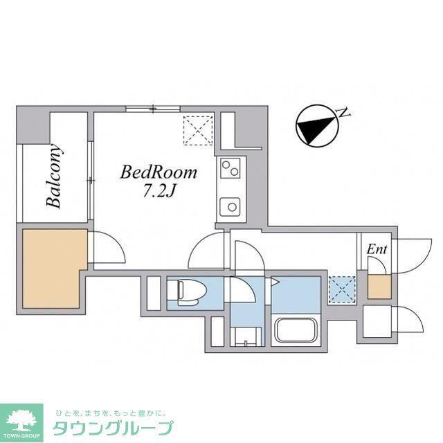 スカイグランデ市川(ワンルーム/5階)の間取り写真