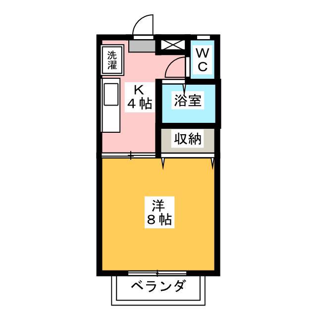 高田ユニバース(1K/1階)の間取り写真
