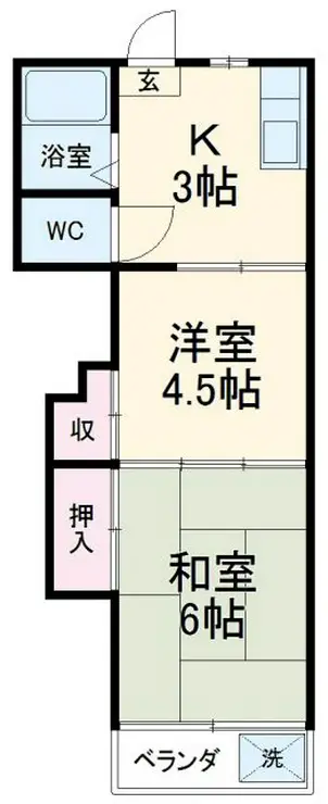 田口ホーム 1階階 間取り