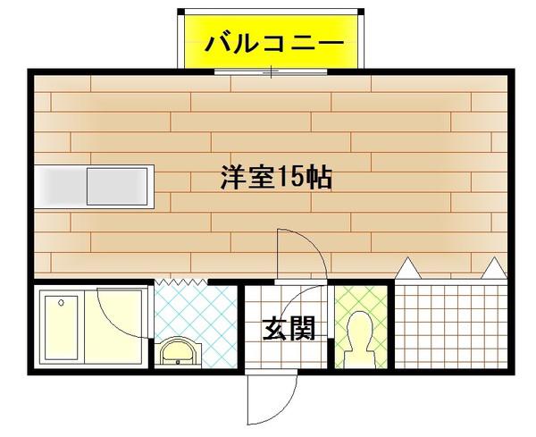 イーグル311(ワンルーム/6階)の間取り写真