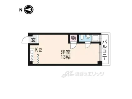 におの浜小堀マンション(ワンルーム/4階)の間取り写真