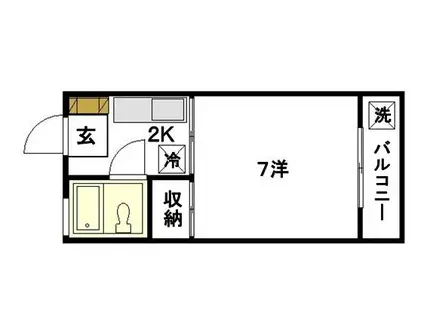 シティハウス円城寺(1K/3階)の間取り写真