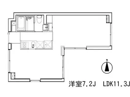 アプリーレ赤坂(ワンルーム/2階)の間取り写真