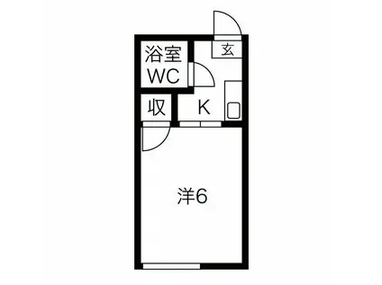 TAKAKEI BASE(1K/1階)の間取り写真