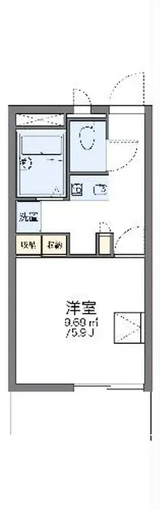 レオパレスアネックスグランドゥール 3階階 間取り