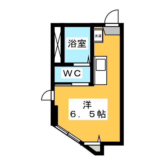 OPEN GATE武蔵関(ワンルーム/2階)の間取り写真