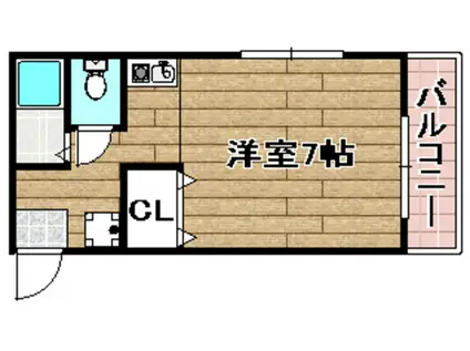 TS SQUARE NOMICHO(1K/5階)の間取り写真