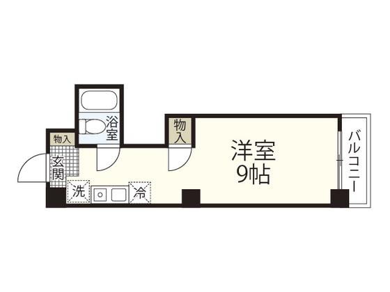 ノワール榎町(ワンルーム/6階)の間取り写真