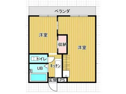 セントポーリア(1LDK/3階)の間取り写真