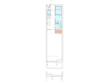 リブリ・ニューイースト(1K/3階)の間取り写真