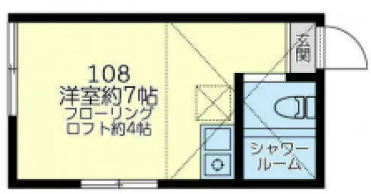 ユナイト本牧ロジータの瞳 1階階 間取り