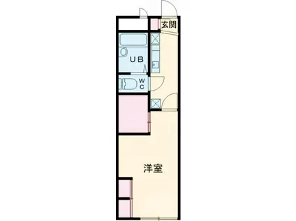 グレイス学園通(1K/2階)の間取り写真