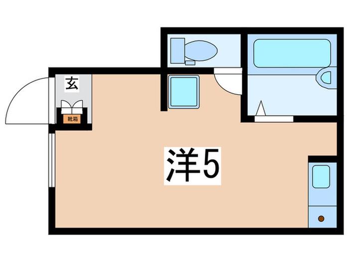 CITYNEST平井(ワンルーム/1階)の間取り写真