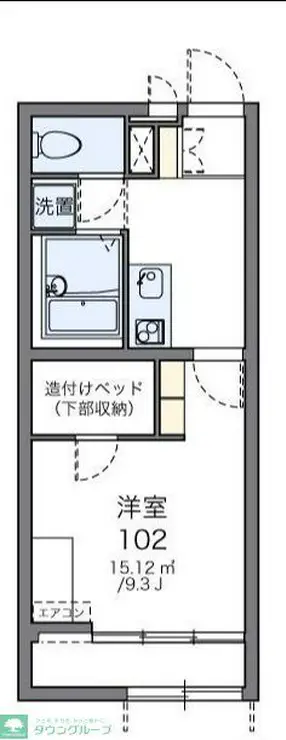 レオパレスおおどり 2階階 間取り