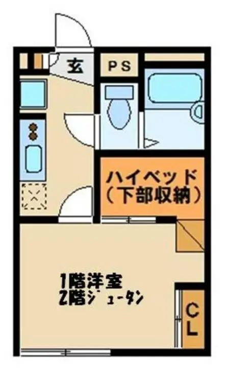レオパレス竹 2階階 間取り