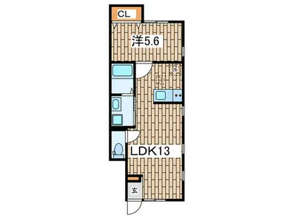 グランノワール鎌倉玉縄(1LDK/1階)の間取り写真