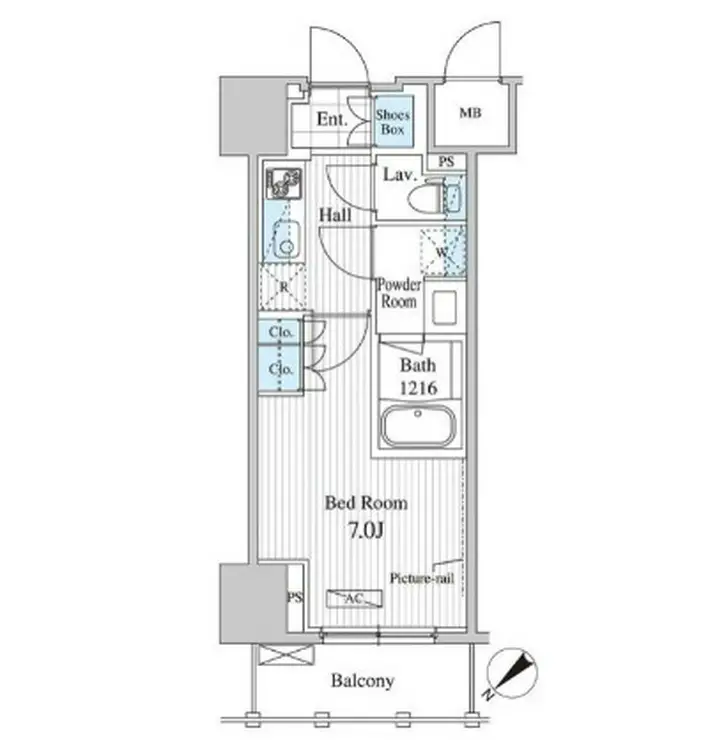 セリオ落合東中野 4階階 間取り