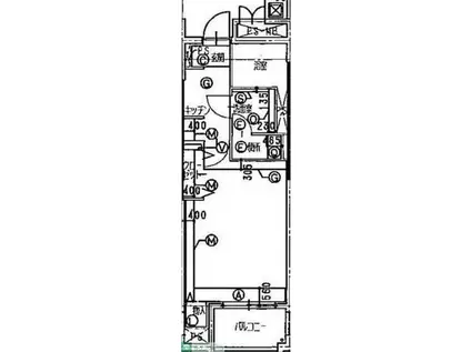 GENOVIA東川口(1K/2階)の間取り写真
