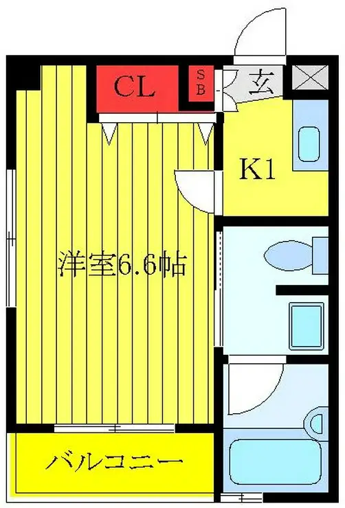 グランブルーアオキ 1階階 間取り