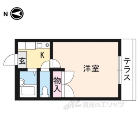 レオパレスドリーム浪漫(1K/1階)の間取り写真
