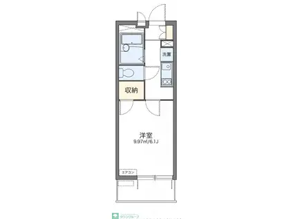 レオパレスラトナ(1K/4階)の間取り写真