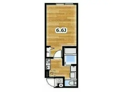 アンビション南栗原(1K/1階)の間取り写真