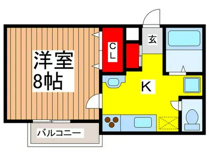 スターパレス21(1K/2階)の間取り写真