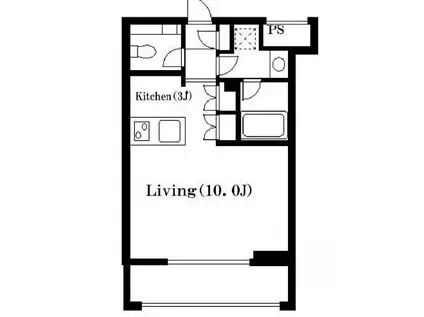 コンフォート白金台(ワンルーム/3階)の間取り写真