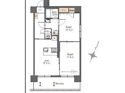 I.BIS柏の葉(1LDK/3階)の間取り写真