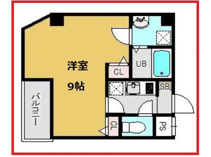 マリン コーブ(1K/2階)の間取り写真