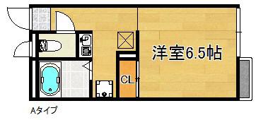 レオパレスセントラル(1K/2階)の間取り写真